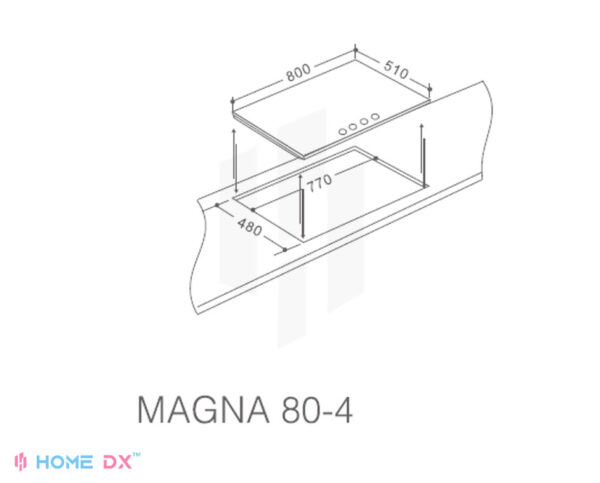 Magna 80-4 Cutting Dimensions